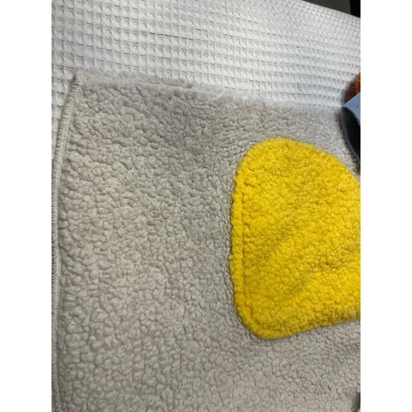 Inside Color Block Cozy Hooded Wearable Blanket Cardigan Large Y2K Maximalist - Picture 8 of 13